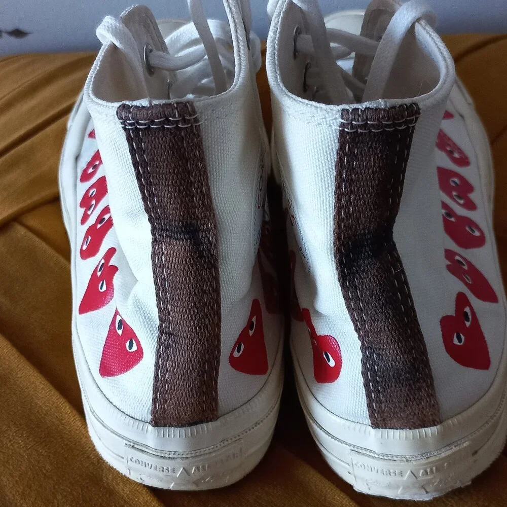 COMME DES GARCONS PLAY X CONVERSE high top sneakers - Picture 5 of 10